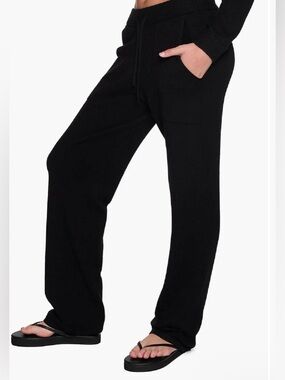 Lazypants Sunday Sweater Knit Wide Leg Pants Size Large